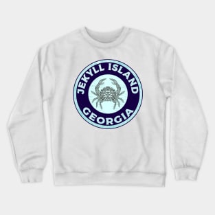 Jekyll Island Georgia Beach Crab Crewneck Sweatshirt